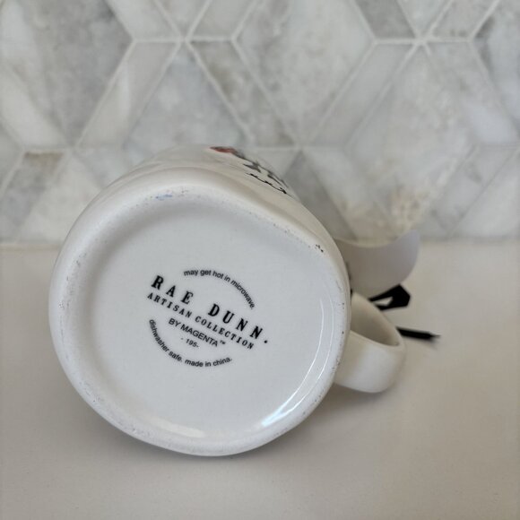 Rae Dunn Eek Ghost Mug with Hat and Pumpkin Basket New White - Picture 8 of 10